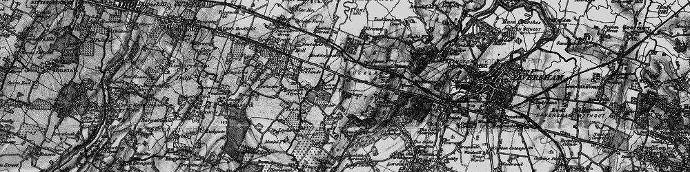 Old map of Norton Ash in 1895