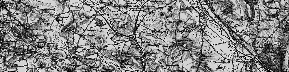 Old map of Norton Bridge in 1897