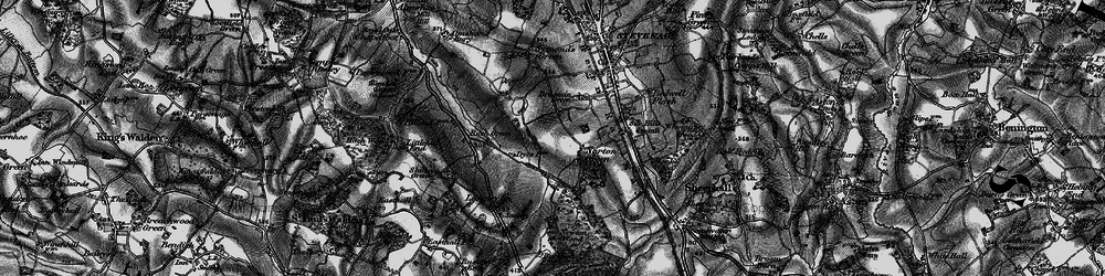 Old map of Norton Green in 1896