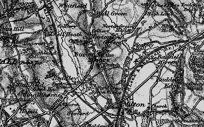 Old map of Norton-in-the-Moors in 1897