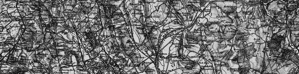 Old map of Norton-in-the-Moors in 1897