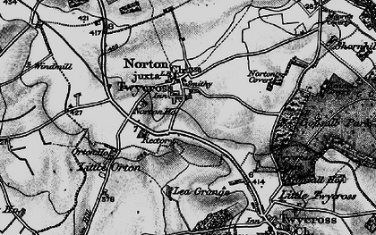 Old map of Norton-Juxta-Twycross in 1895