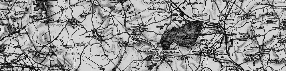 Old map of Norton-Juxta-Twycross in 1895