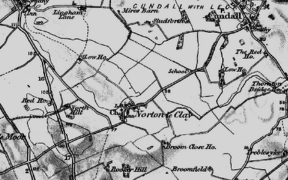 Old map of Norton-le-Clay in 1898