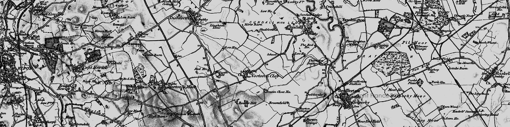 Old map of Norton-le-Clay in 1898