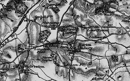Old map of Norton Lindsey in 1898