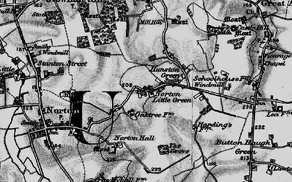 Old map of Norton Little Green in 1898