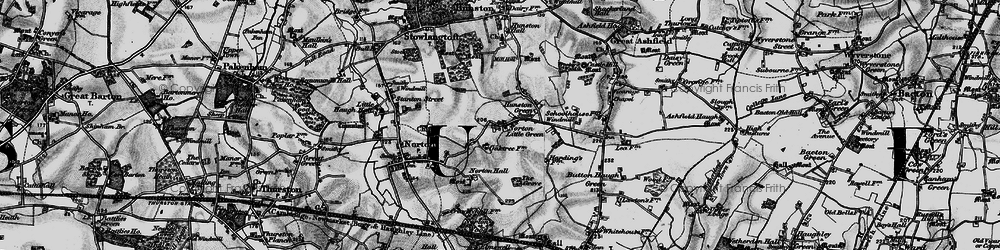 Old map of Norton Little Green in 1898