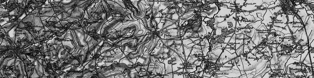 Old map of Norton St Philip in 1898