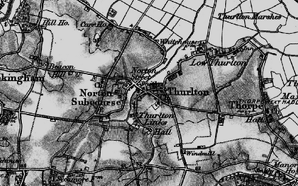 Old map of Norton Subcourse in 1898