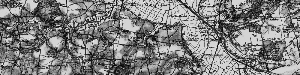 Old map of Norton Subcourse in 1898
