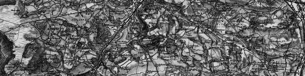 Old map of Norton Woodseats in 1896