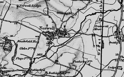 Old map of Norwell in 1899