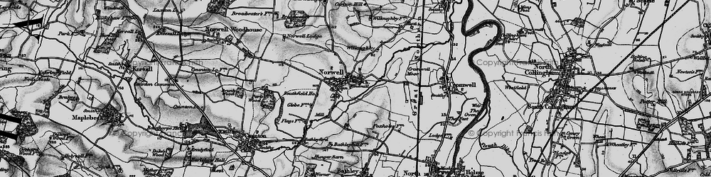 Old map of Norwell in 1899