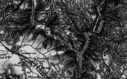 Old map of Norwood New Town in 1895