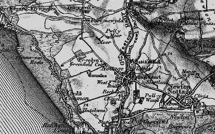 Old map of Nottage in 1897