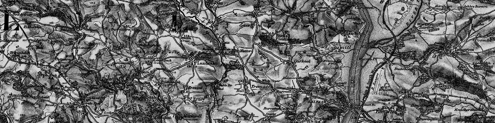 Old map of Notter in 1896