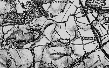 Old map of Notton in 1896