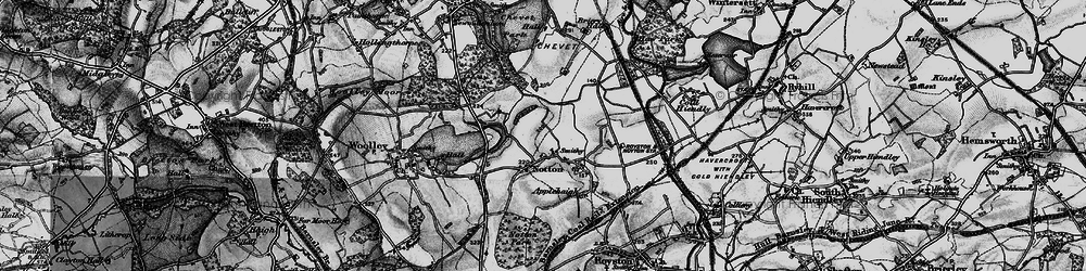 Old map of Bushcliff Ho in 1896