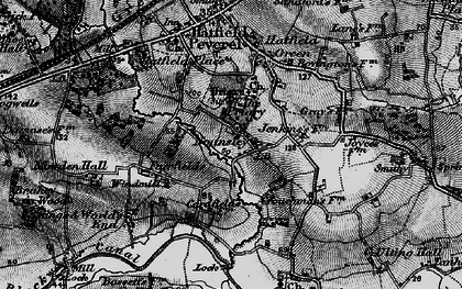 Old map of Butlers in 1896