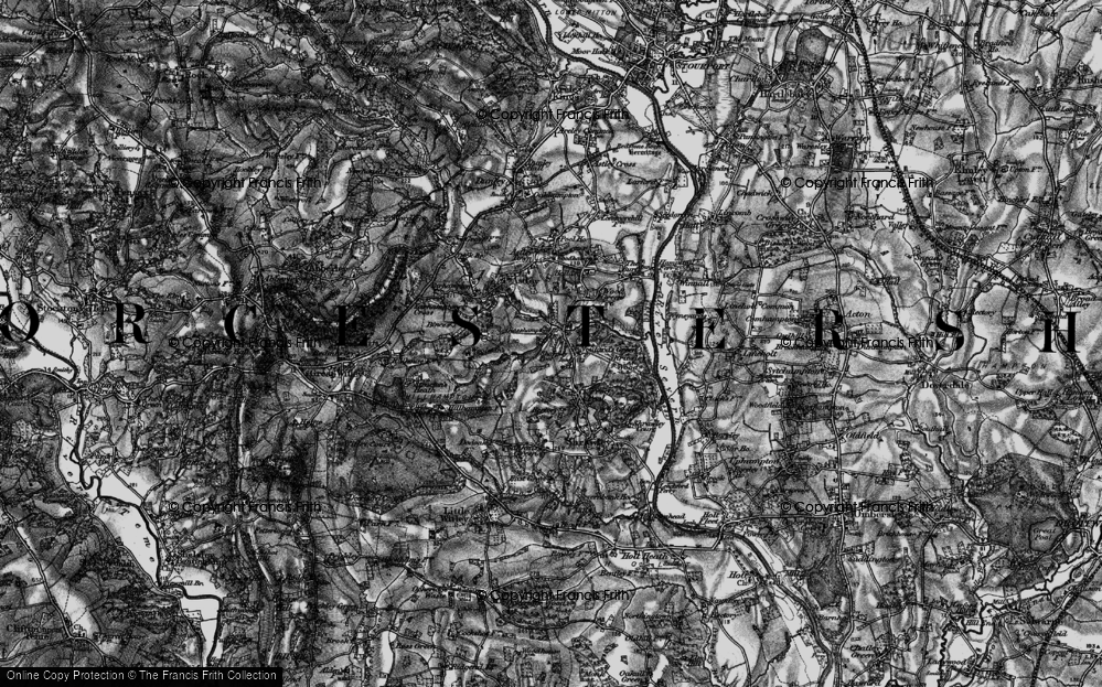 Old Map of Noutard's Green, 1898 in 1898