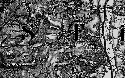 Old map of Noutard's Green in 1898