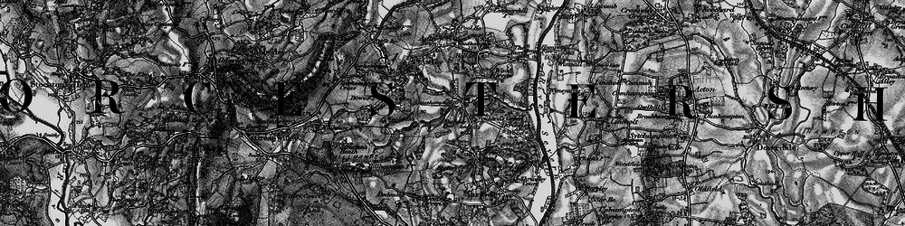 Old map of Noutard's Green in 1898