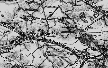 Old map of Beechfield Ho in 1899