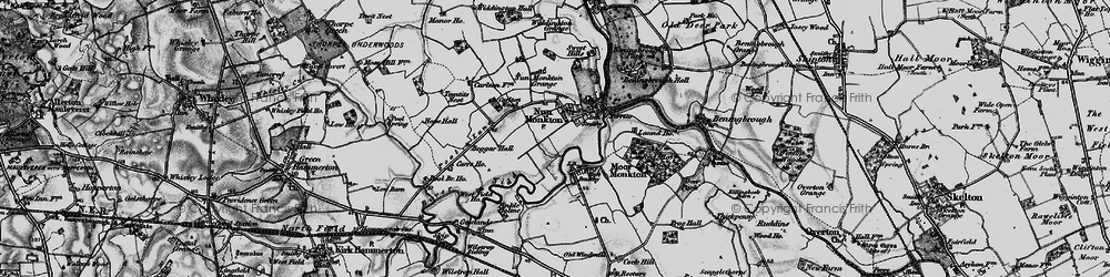 Old map of Nun Monkton in 1898