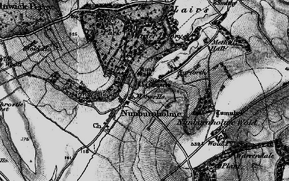 Old map of Nunburnholme in 1898