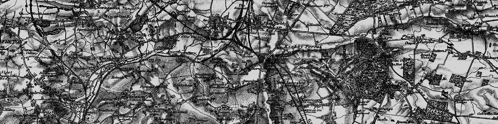 Old map of Nuncargate in 1896