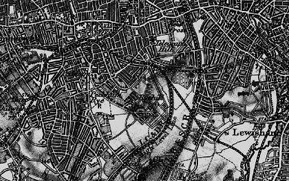 Old map of Nunhead in 1896