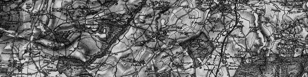 Old map of Nunney in 1898