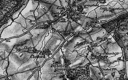 Old map of Nunney Catch in 1898