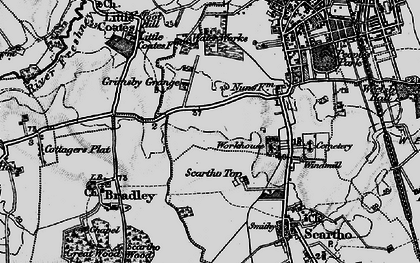 Old map of Nunsthorpe in 1895