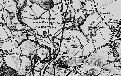 Old map of Nunwick in 1898