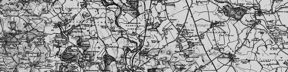 Old map of Nunwick in 1898