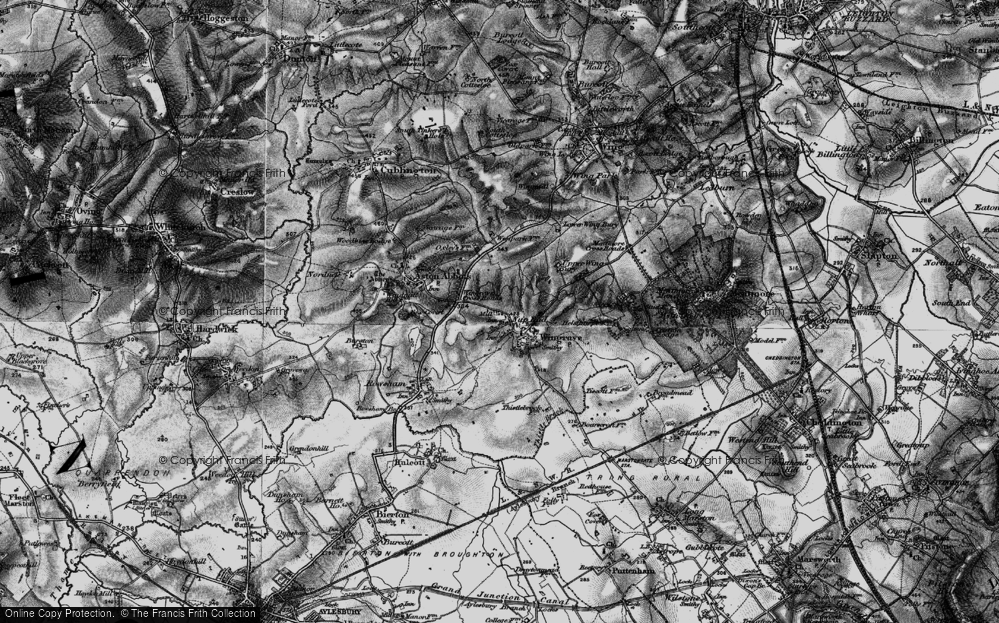 Old Map of Nup End, 1896 in 1896