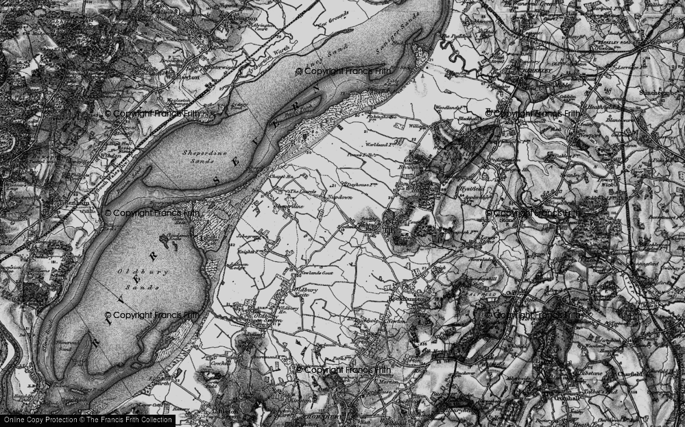 Old Map of Nupdown, 1897 in 1897