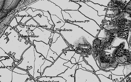 Old map of Nupdown in 1897