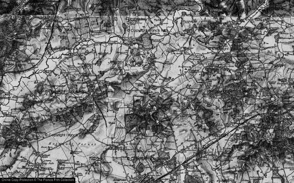 Old Map of Nuper's Hatch, 1896 in 1896