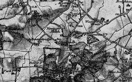 Old map of Nuper's Hatch in 1896