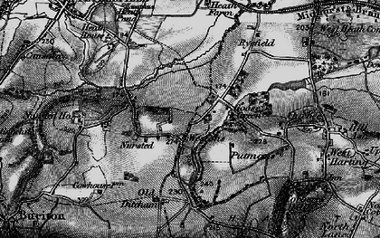 Old map of Westons in 1895