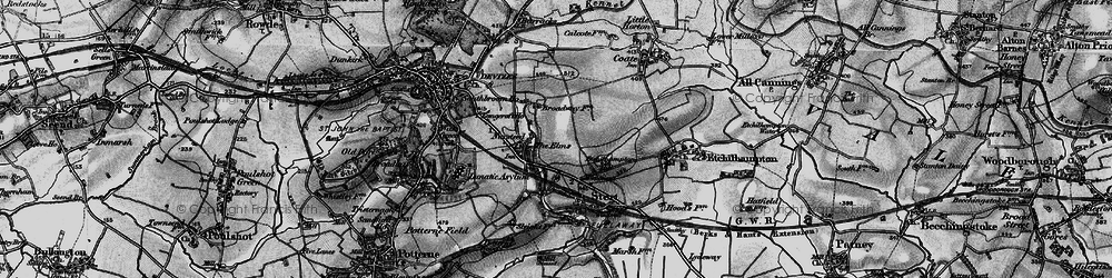 Old map of Nursteed in 1898