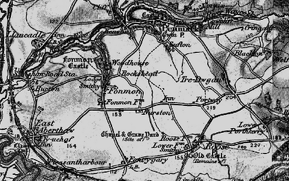 Old map of Nurston in 1897