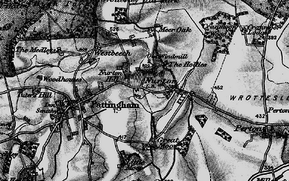 Old map of Nurton in 1899