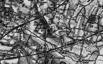 Old map of Nut Grove in 1896