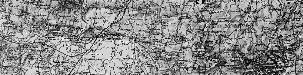 Old map of Nutbourne in 1895