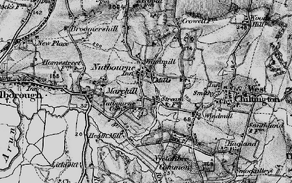 Old map of Nutbourne Common in 1895
