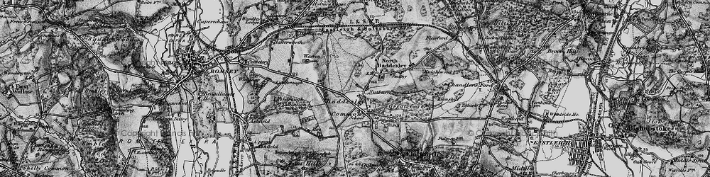 Old map of Nutburn in 1895
